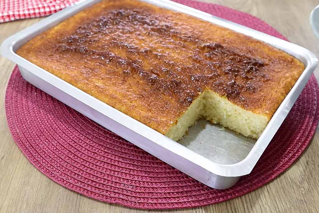 Bolo Queijadinha de Liquidificador