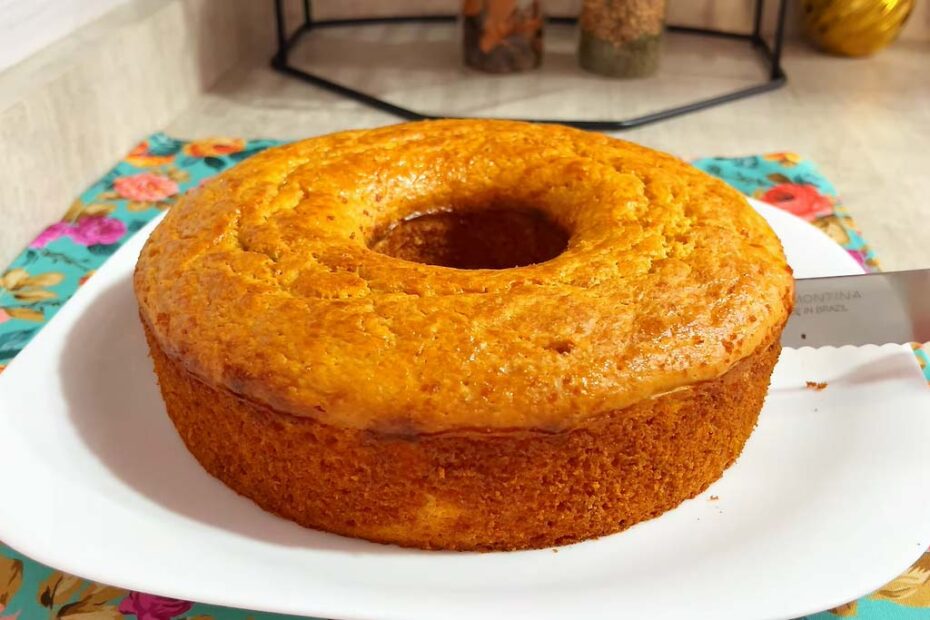 Bolo Saudável de Liquidificador com Maçã