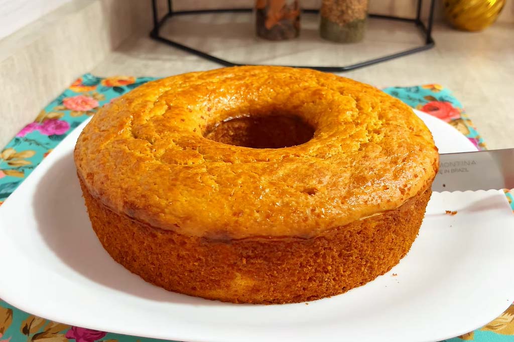 Bolo Saudável de Liquidificador com Maçã