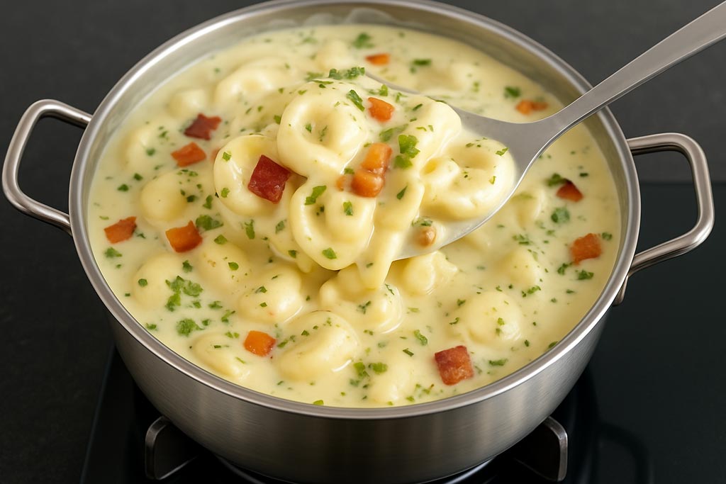 Macarrão Cremoso ao Creme de Batata