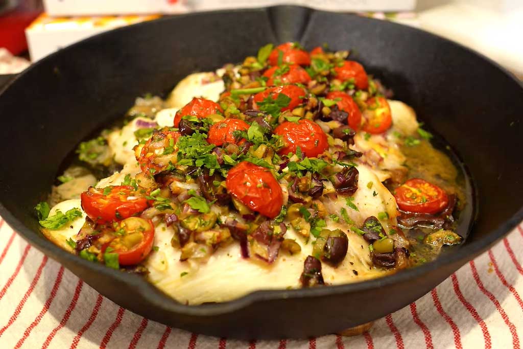 Peixe Assado Mediterrâneo