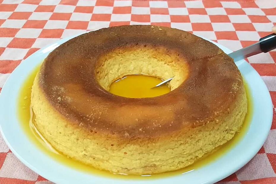 Pudim de Abacaxi Sem Açúcar