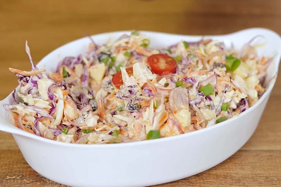 Salada de Repolho Cremosa Irresistível