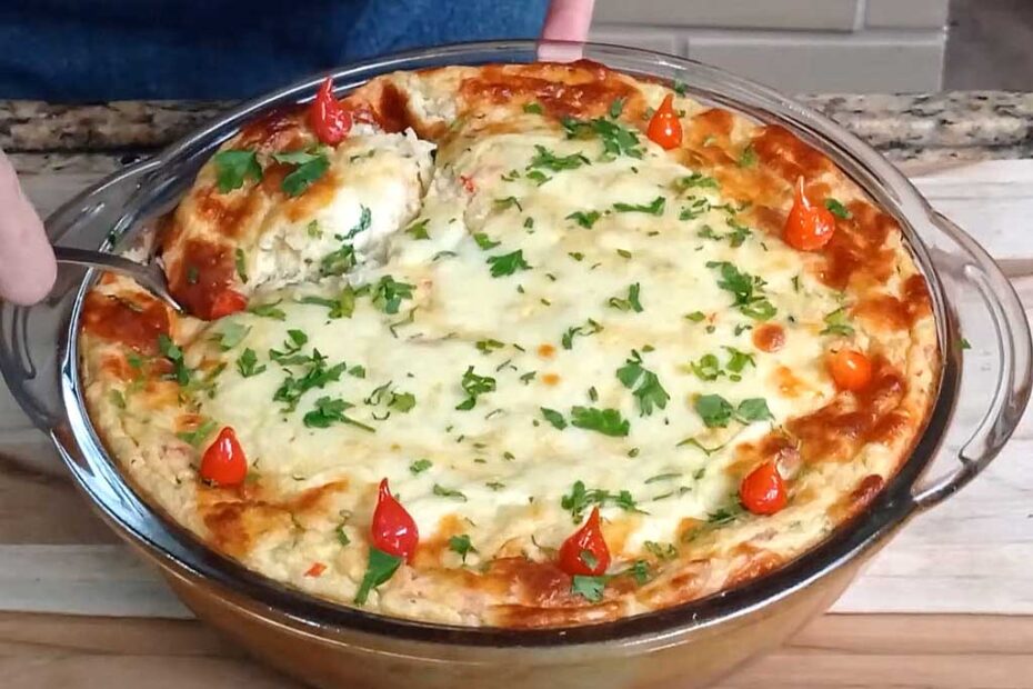 Suflê Cremoso de Bacalhau