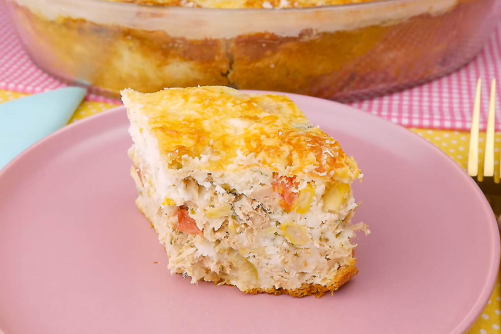 Torta de Liquidificador com Atum