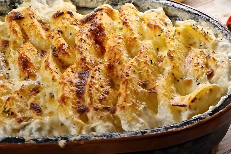 Batata Gratinada com Creme de Leite