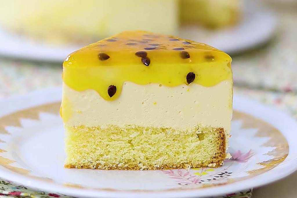 Bolo Mousse de Maracujá