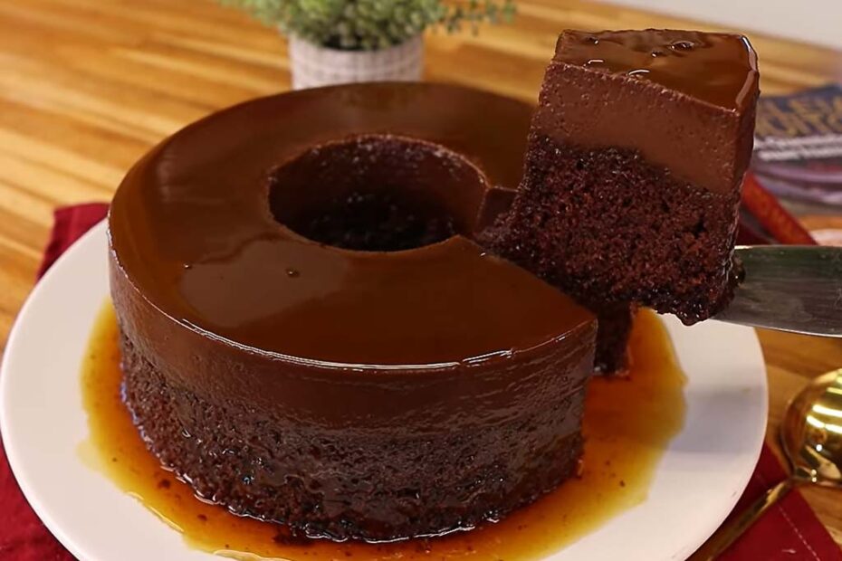 Bolo Pudim de Chocolate Perfeito
