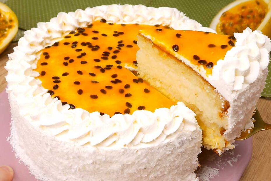 Bolo de Beijinho com Maracujá