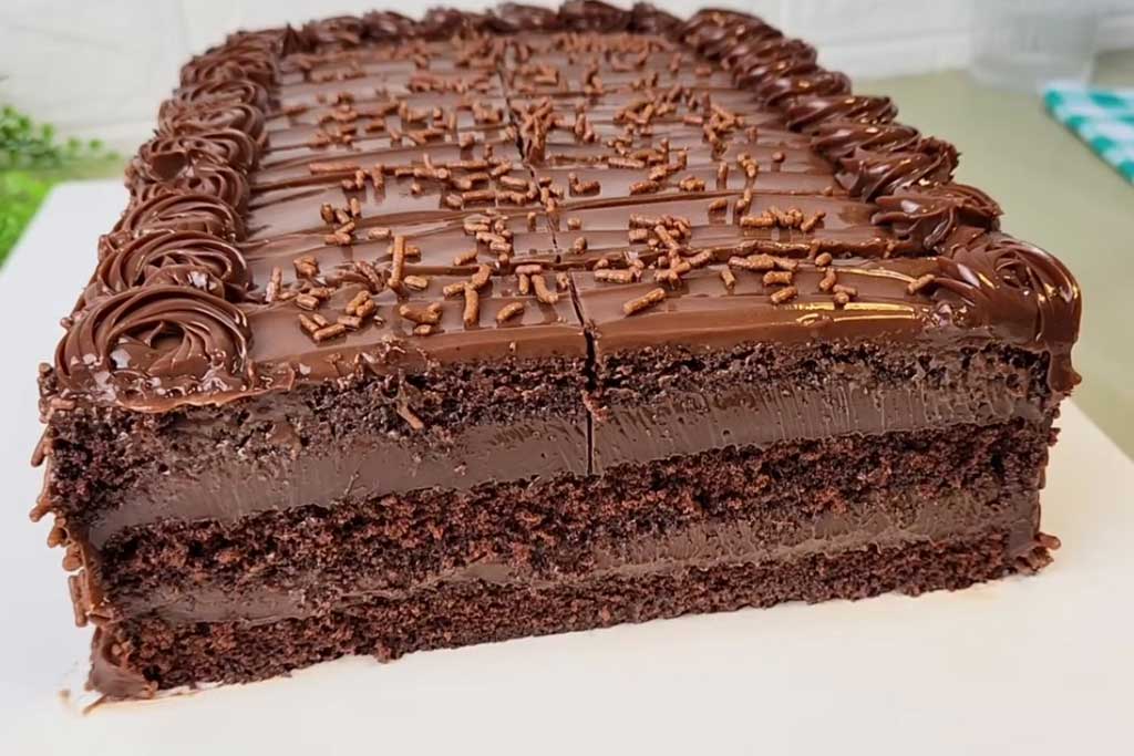 Bolo de Brigadeiro Retangular Fofinho