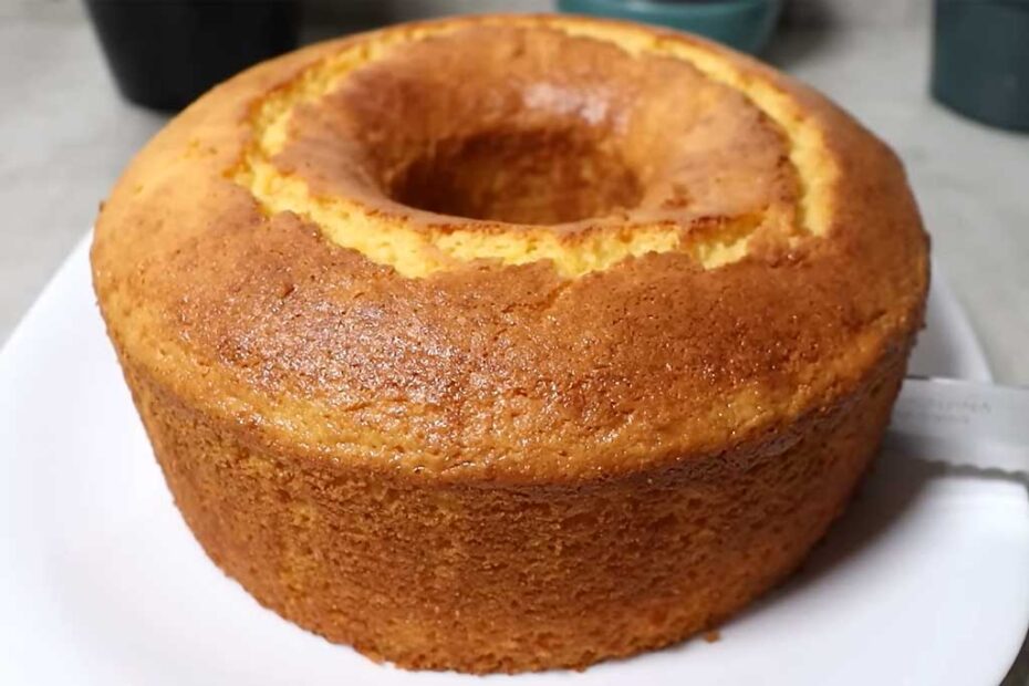 Bolo de Fubá de Liquidificador Sem Farinha