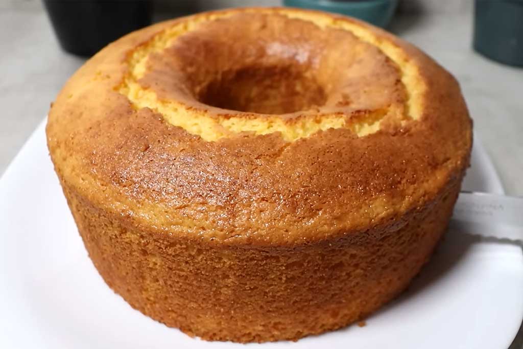 Bolo de Fubá de Liquidificador Sem Farinha