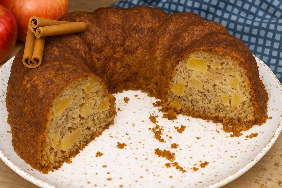 Bolo de Maçã com Aveia e Canela