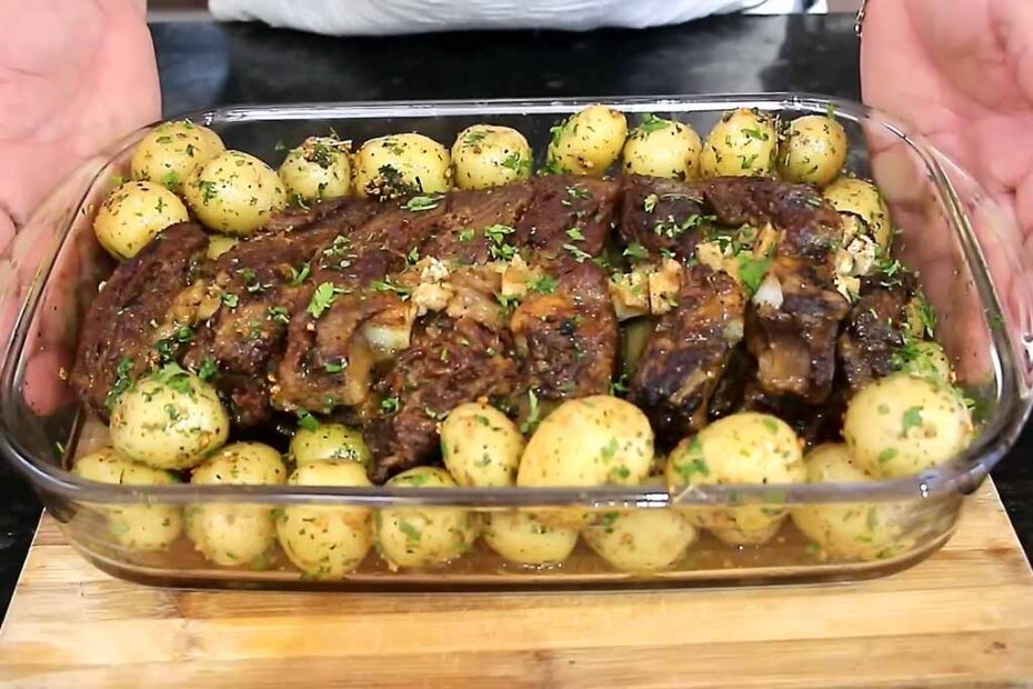 Costela Assada no Forno com Batatas