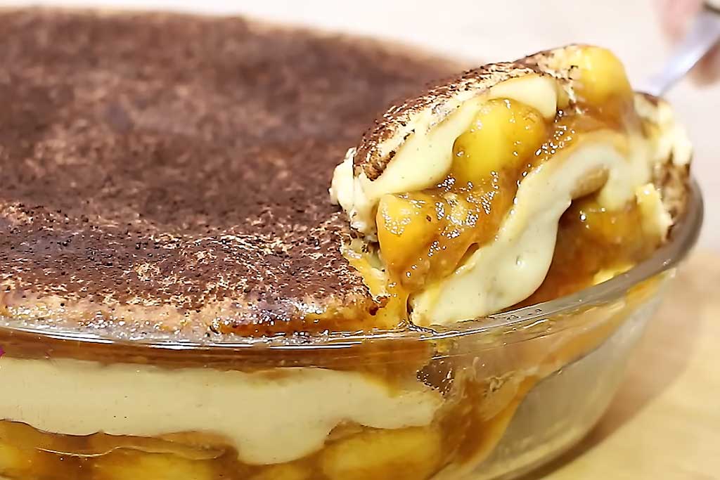 Pavê de Banana Caramelizada