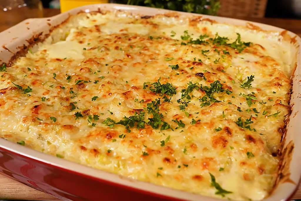 Peixe com Molho de Alho-Poró