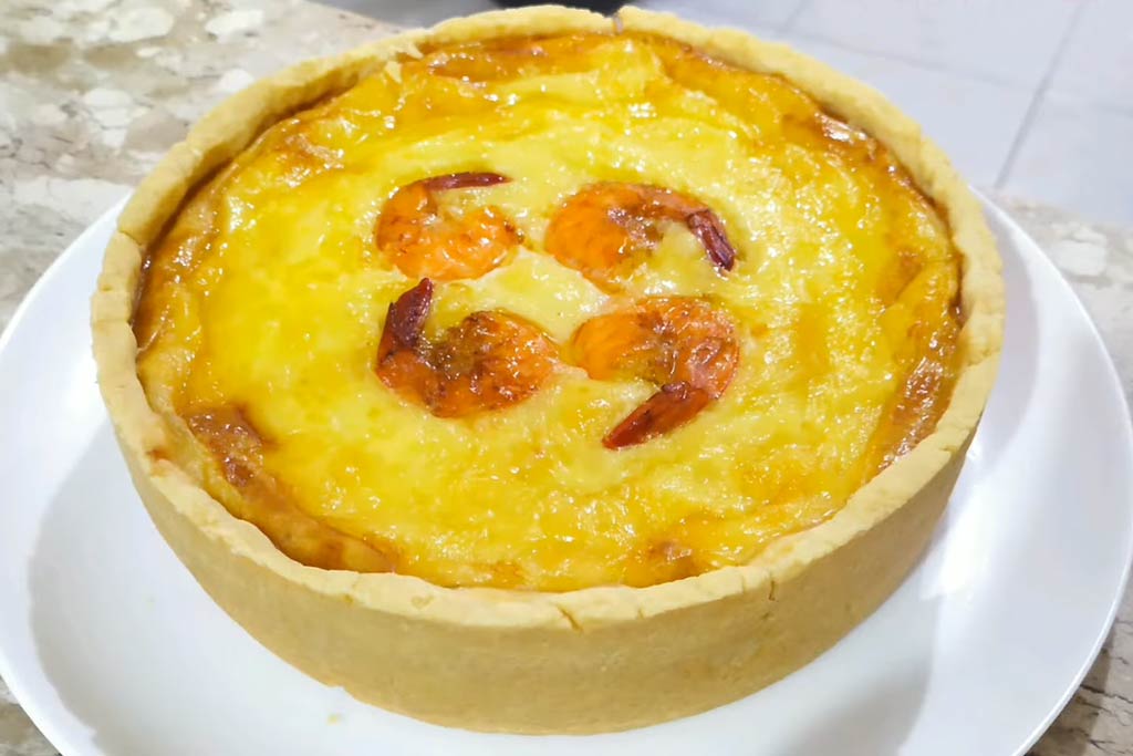 Quiche de Camarão Cremoso