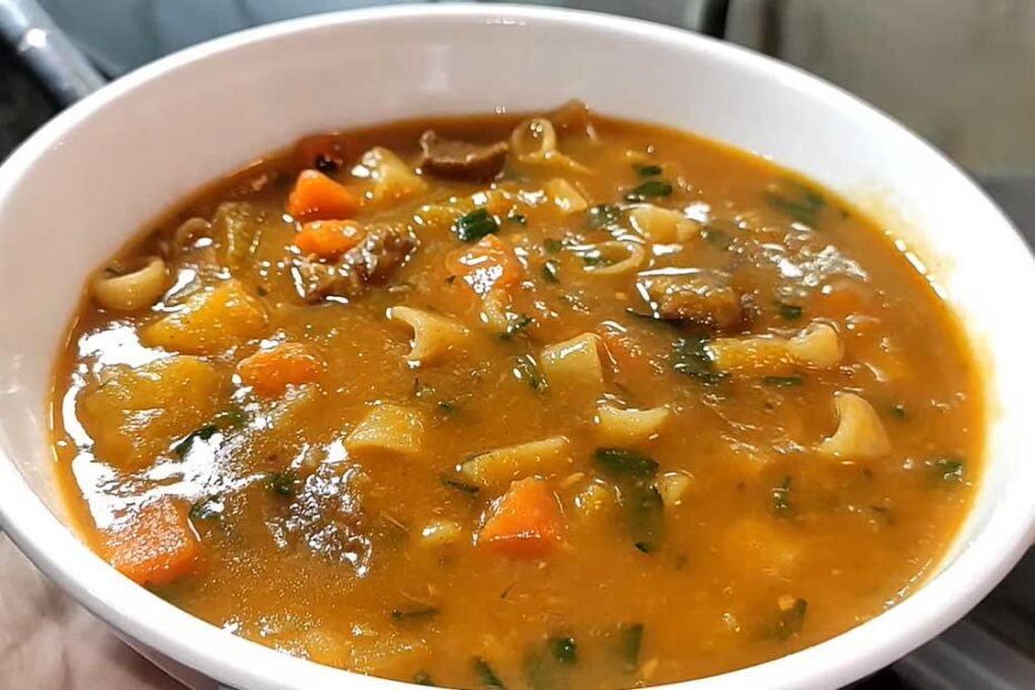 Sopa de Carne com Legumes
