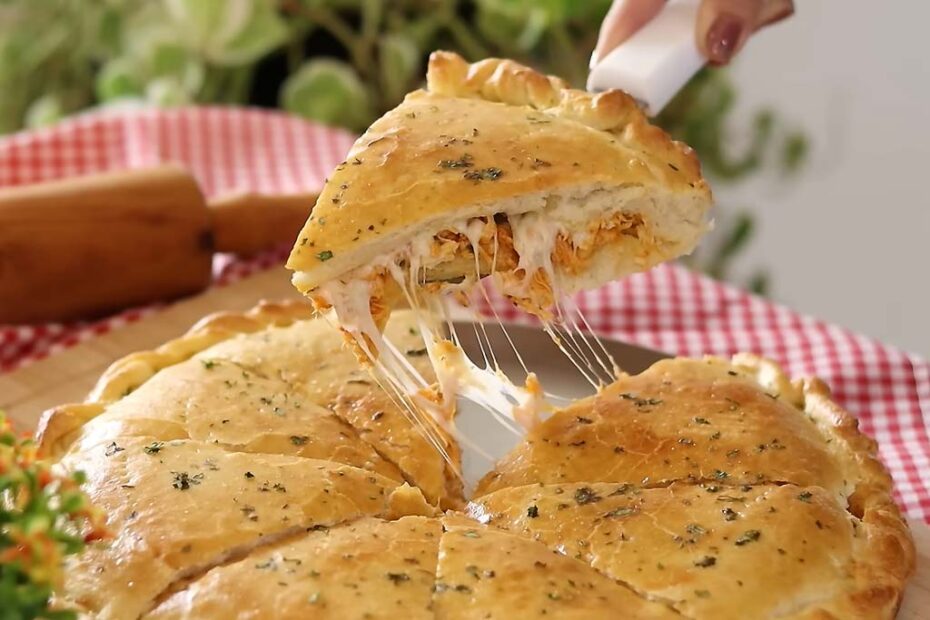 Torta Pizza de Frango Cremosa