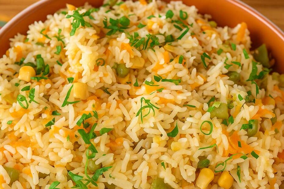 Arroz Colorido com Legumes Delicioso