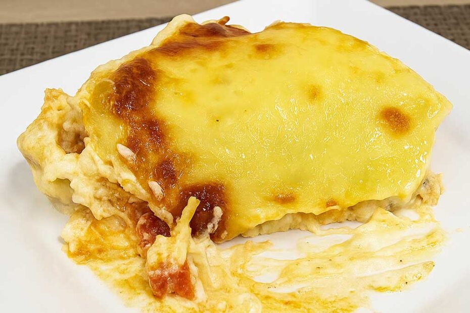 Batata Gratinada com Frango Cremoso