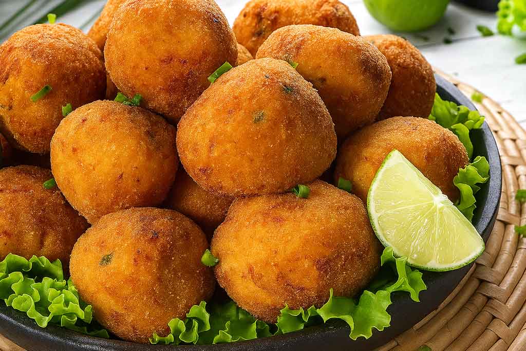 Bolinho de Tilápia com Baroa