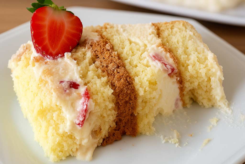 Bolo com Mousse de Leite Ninho