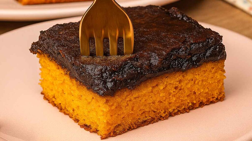 Bolo de Cenoura com Brownie