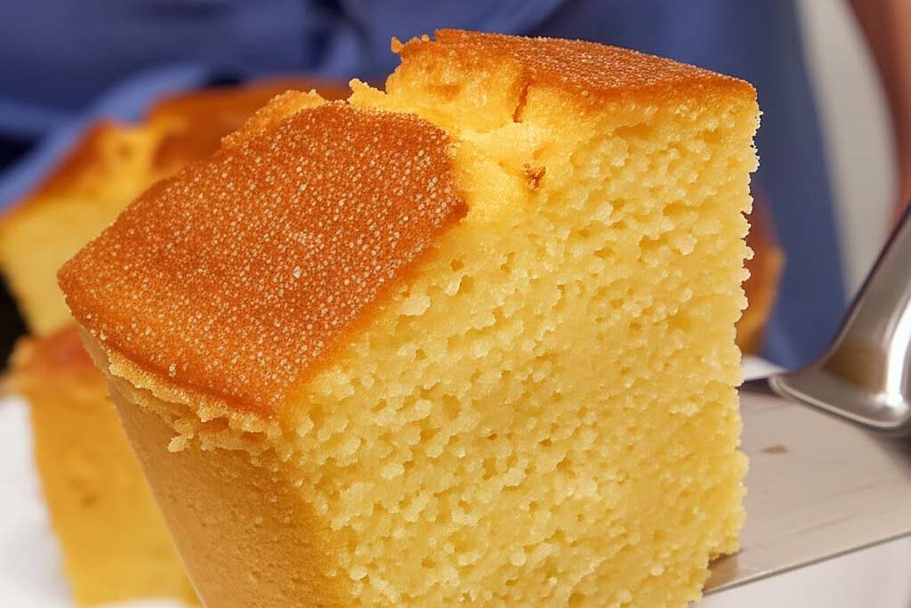 Bolo de Flocão de Milho Sem Farinha