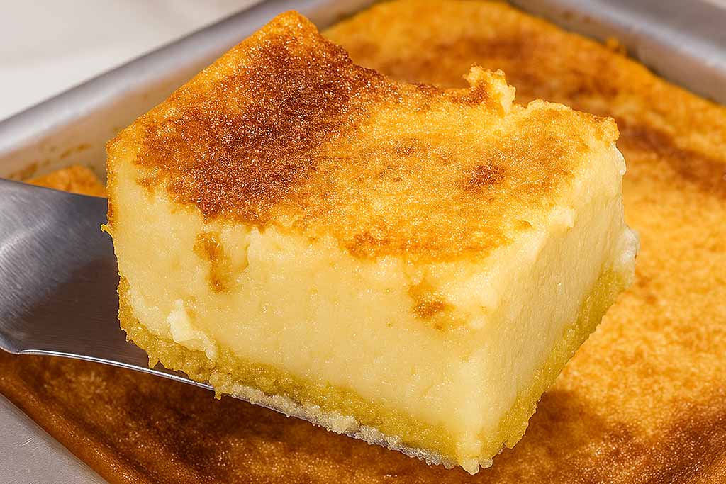 Bolo de Fubá com Camada de Creme