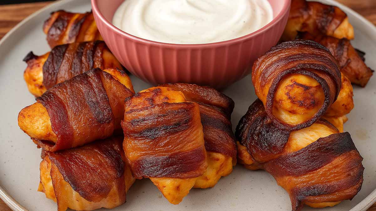 Medalhão de Frango com Bacon Assado