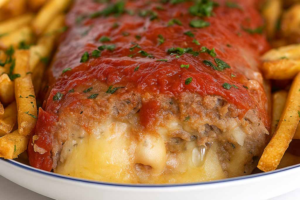 Rocambole de Carne Simples com Batatas