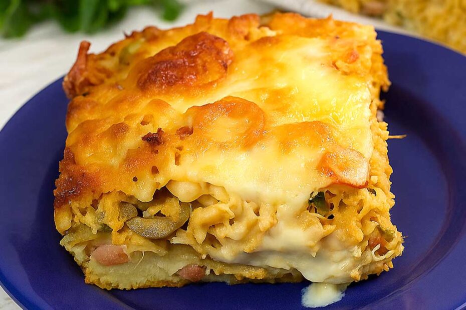 Torta de Frango Sem Massa por Cima