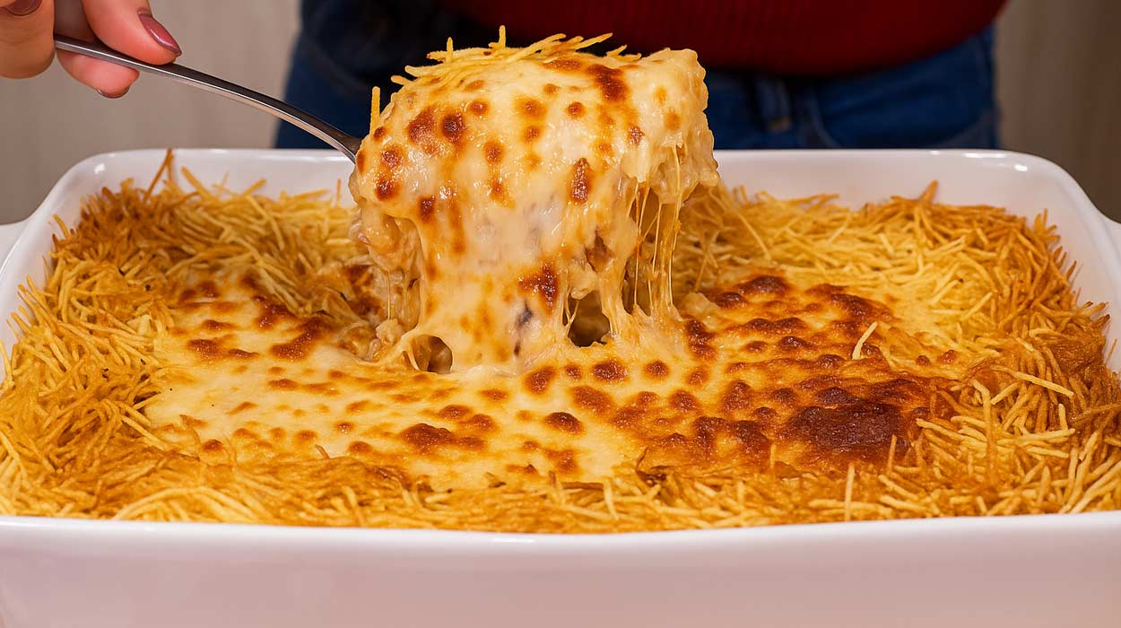 Arroz Cremoso de Frango com Queijo