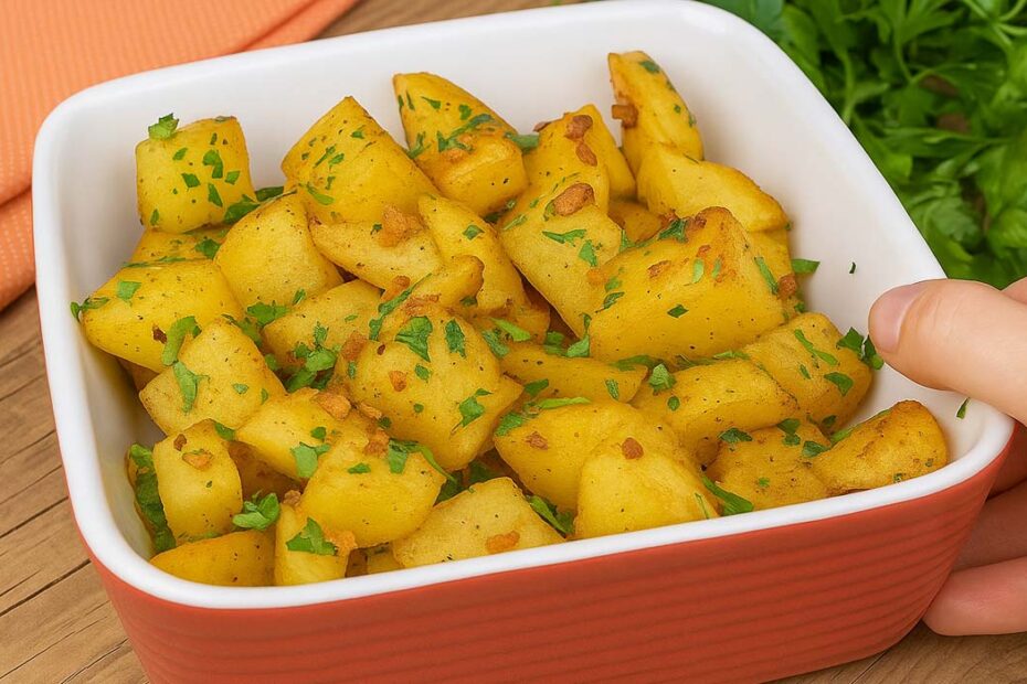 Batata Crocante Fácil na Manteiga