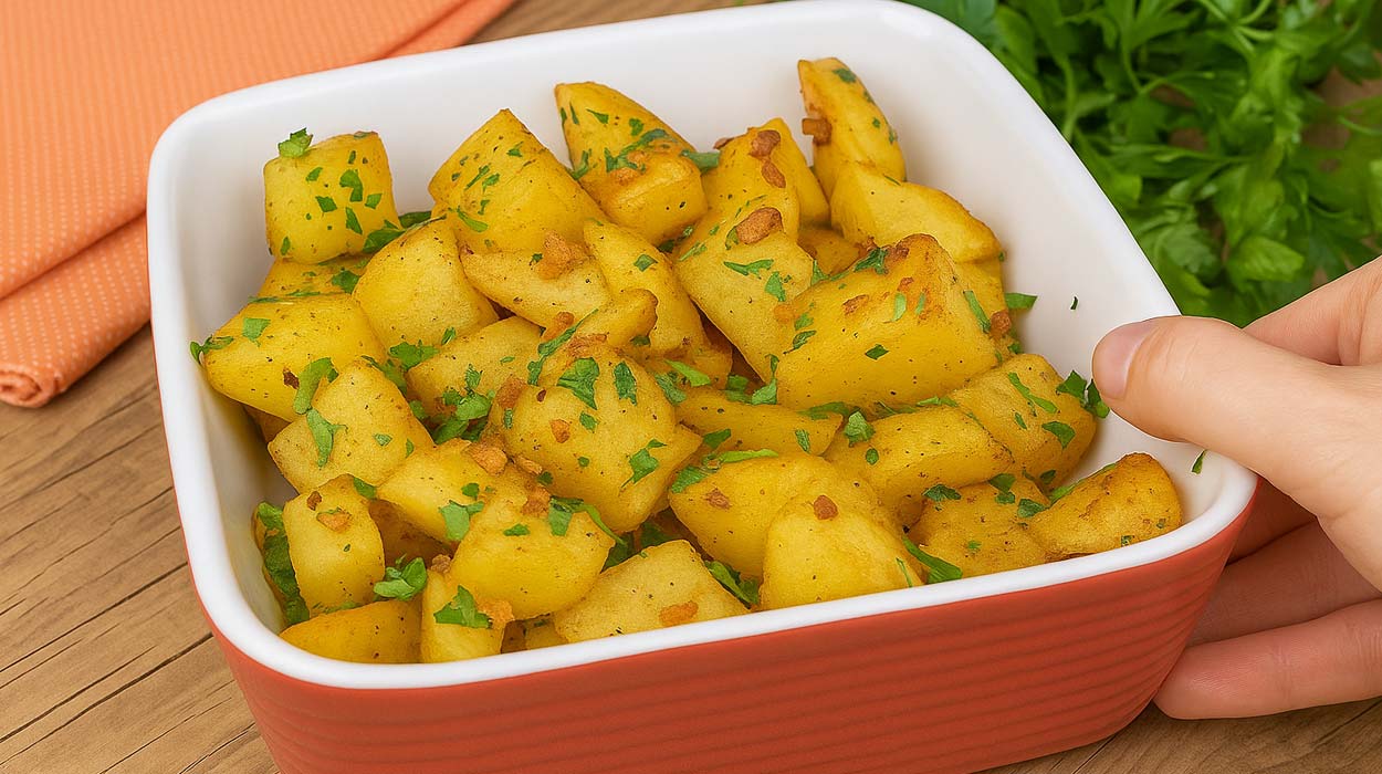Batata Crocante Fácil na Manteiga