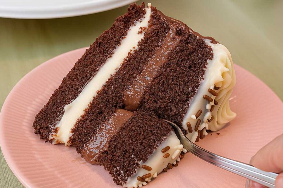 Bolo Dois Amores de Chocolate