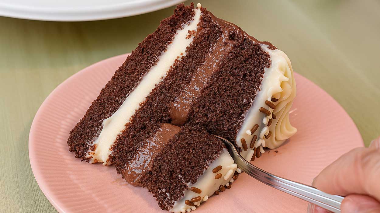 Bolo Dois Amores de Chocolate