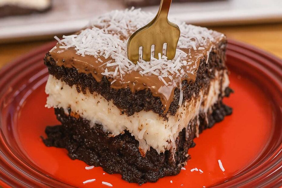 Bolo Gelado Prestígio com Creme