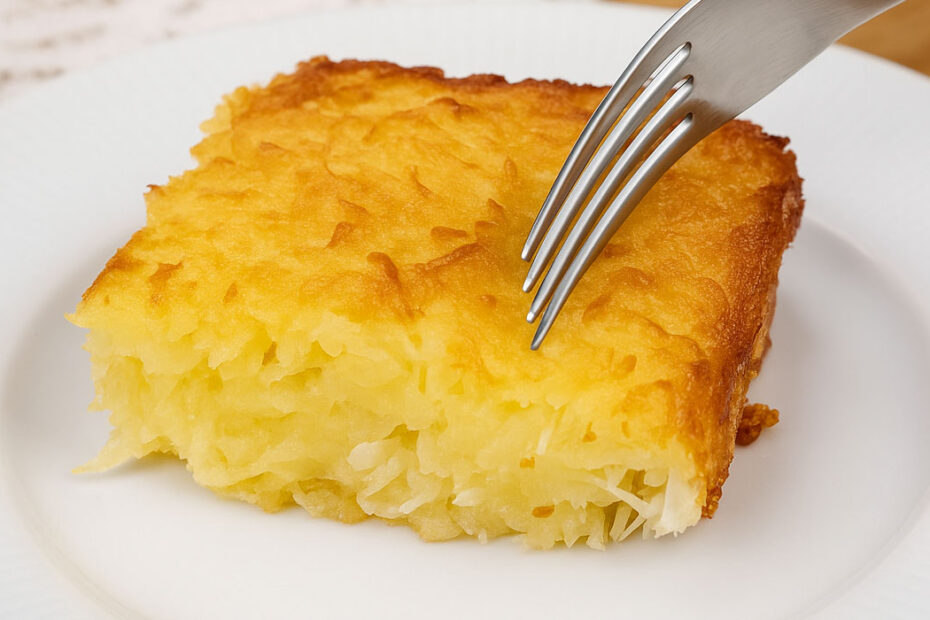 Bolo de Aipim com Coco Tradicional