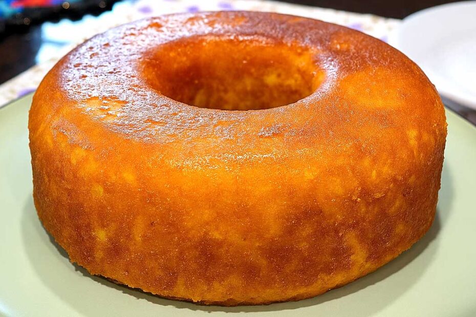 Bolo de Fubá com Laranja sem Leite