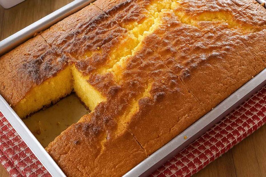 Bolo de Maizena com Fubá Fácil