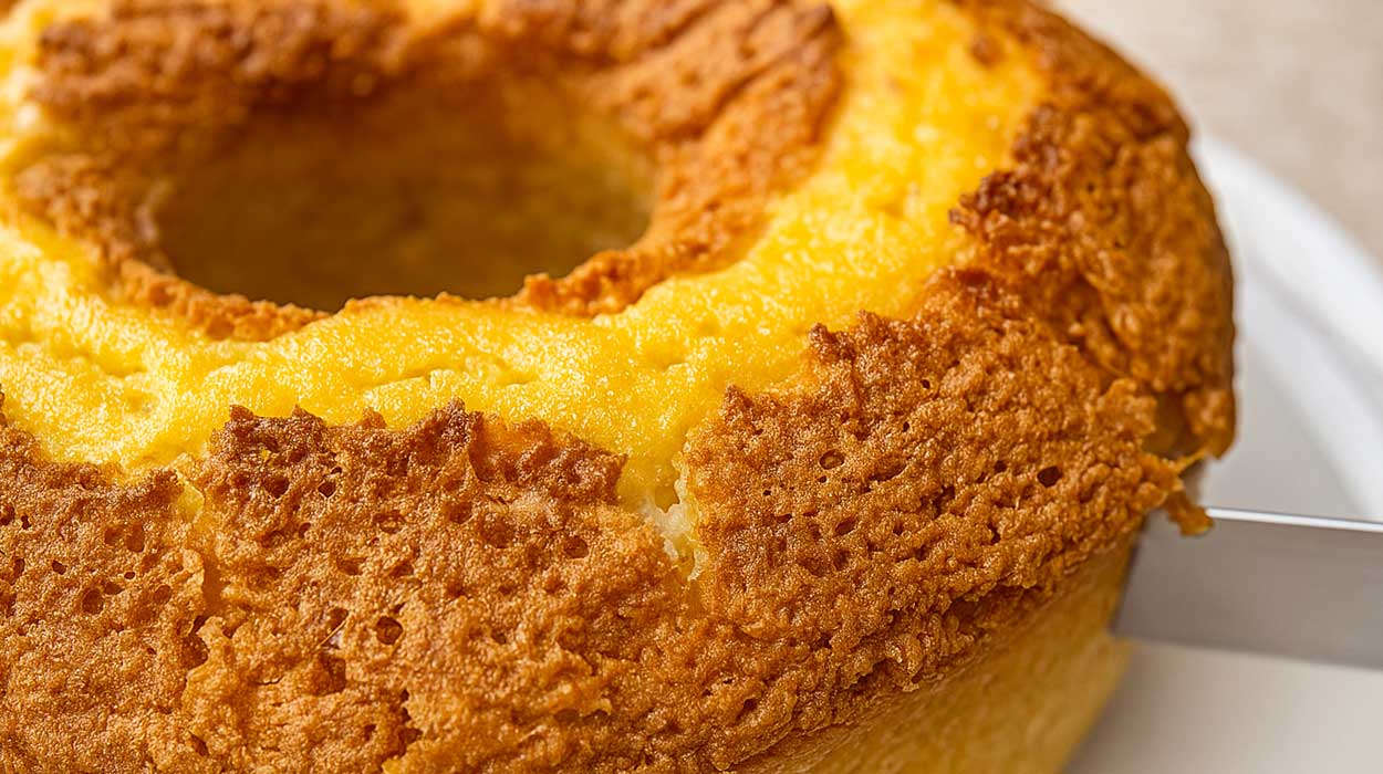 Bolo de Tapioca com Crocância