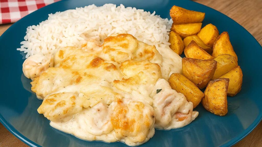 Camarão Gratinado ao Catupiry Delicioso