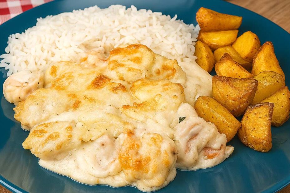 Camarão Gratinado ao Catupiry Delicioso