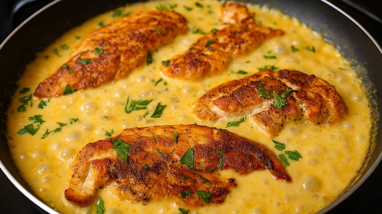 Filé de Frango ao Molho Cremoso