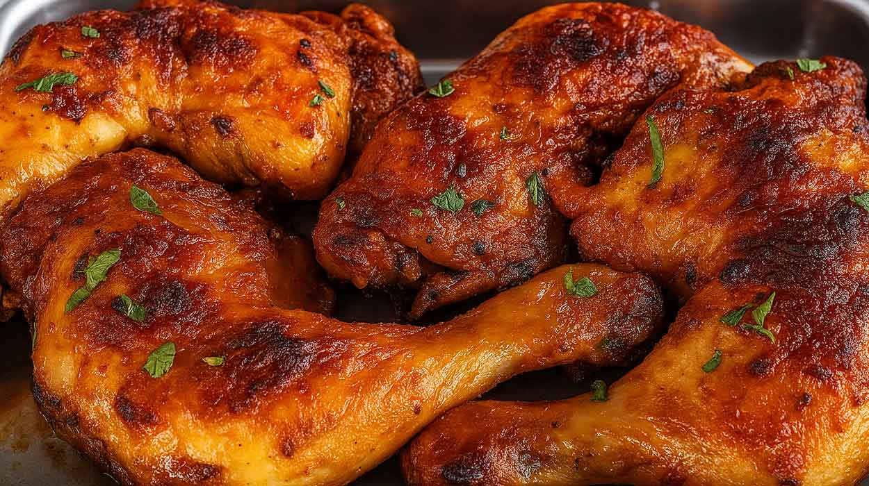 Frango Assado com Maionese Delicioso