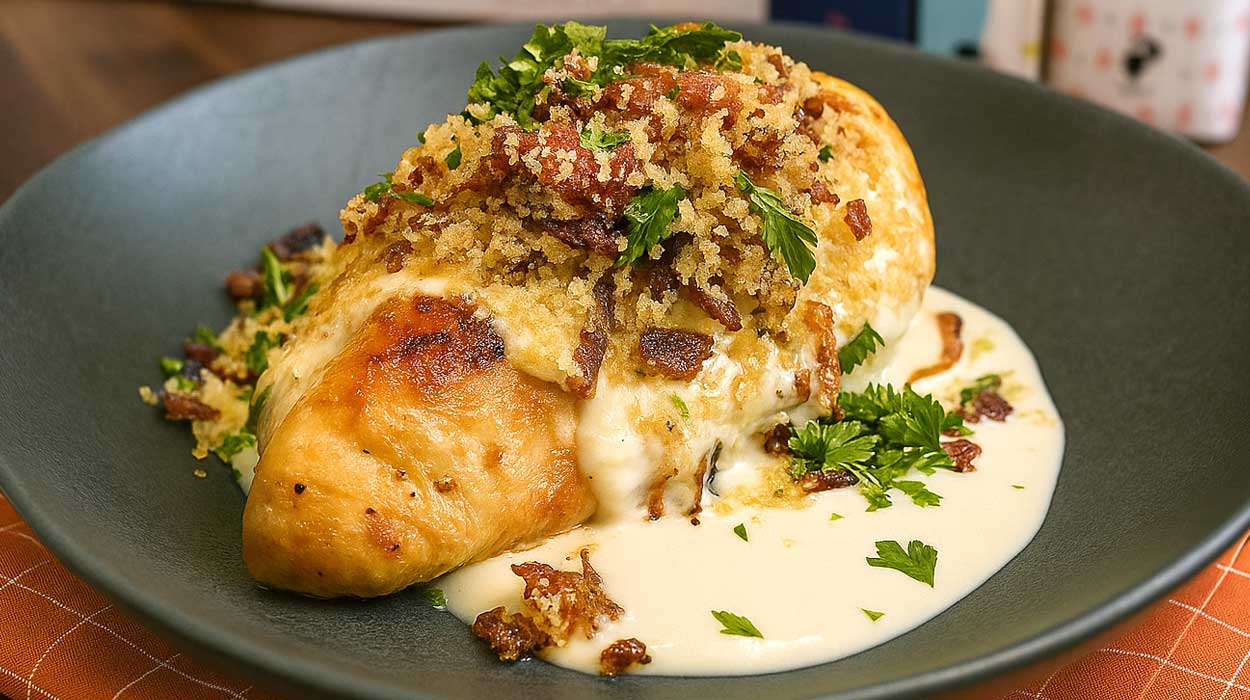 Frango Grelhado com Farofa Crocante