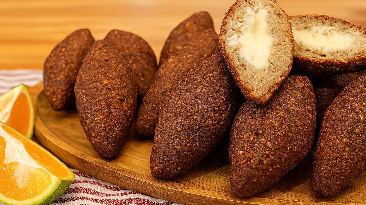 Kibe Recheado com Requeijão Cremoso