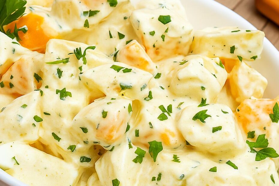 Salada de Batata com Ovo Fácil